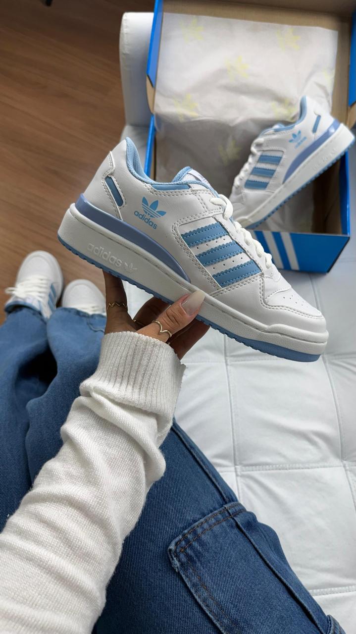 Adidas Forum Low CL - Branco/Azul