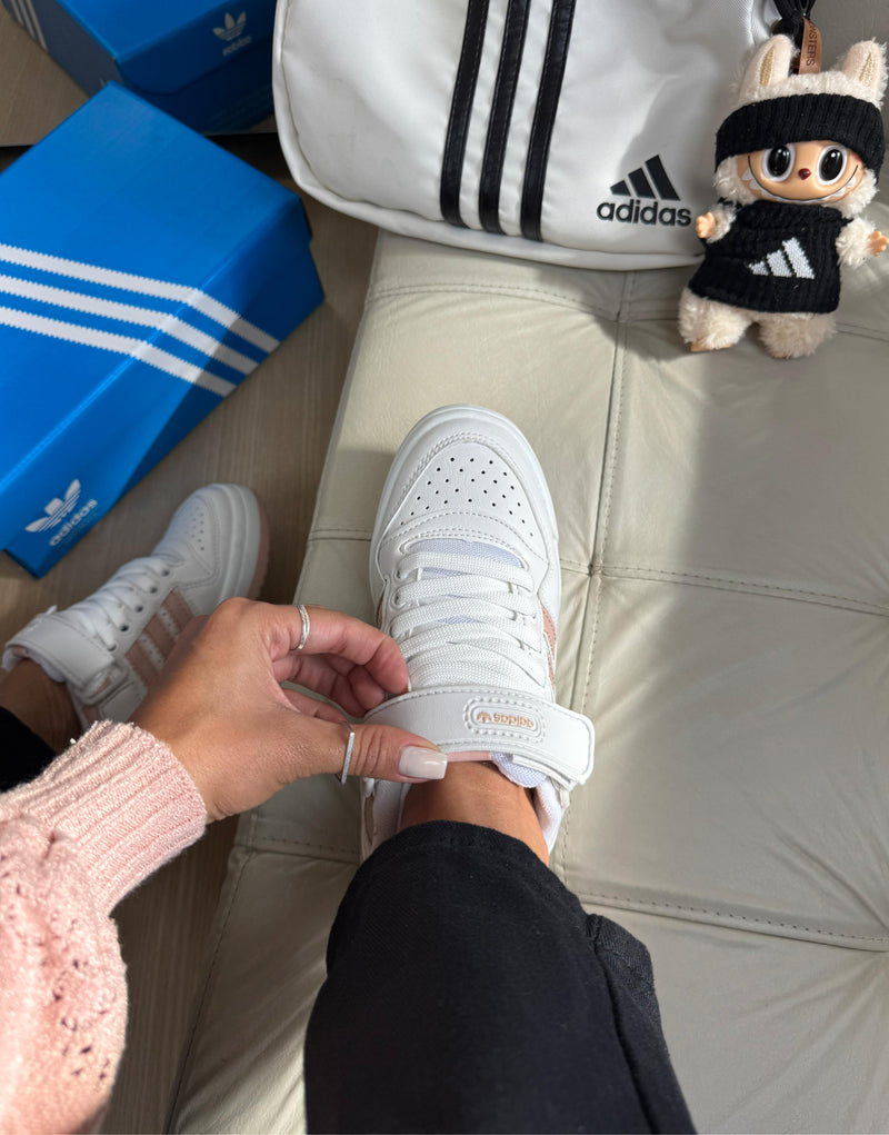 Adidas Forum Velcro - Branco/Nude