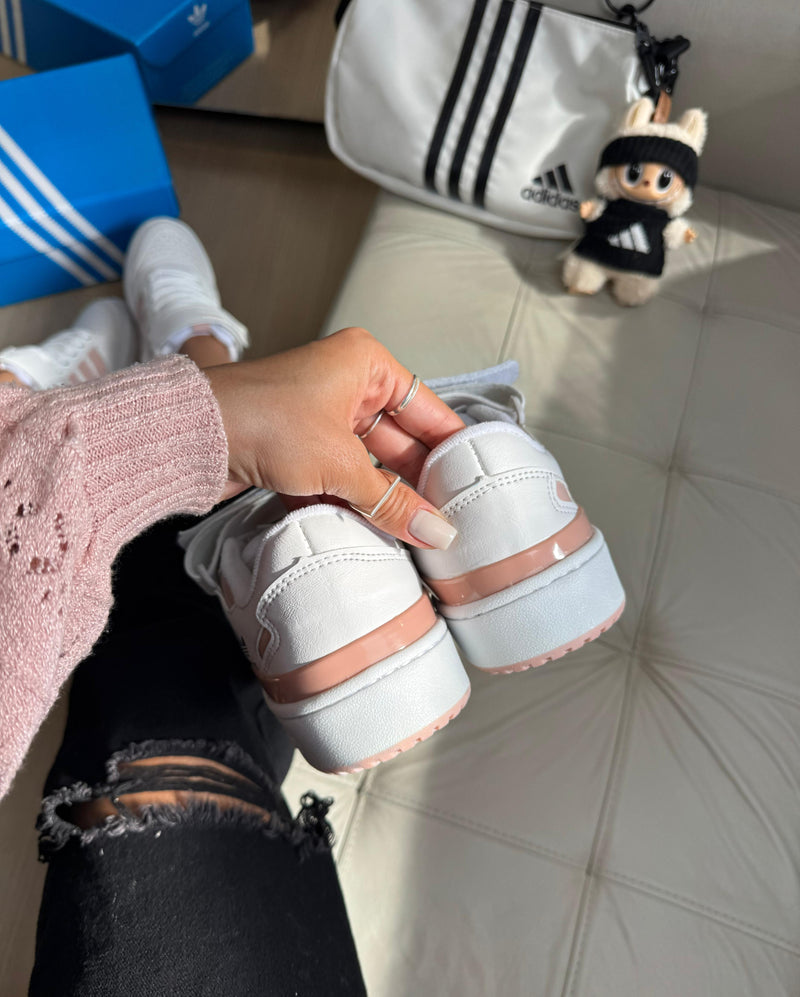 Adidas Forum Velcro - Branco/Nude