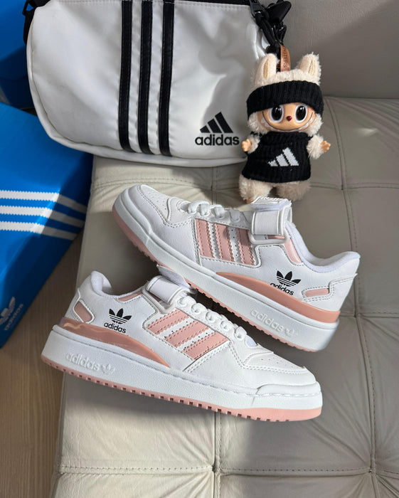 Adidas Forum Velcro - Branco/Nude