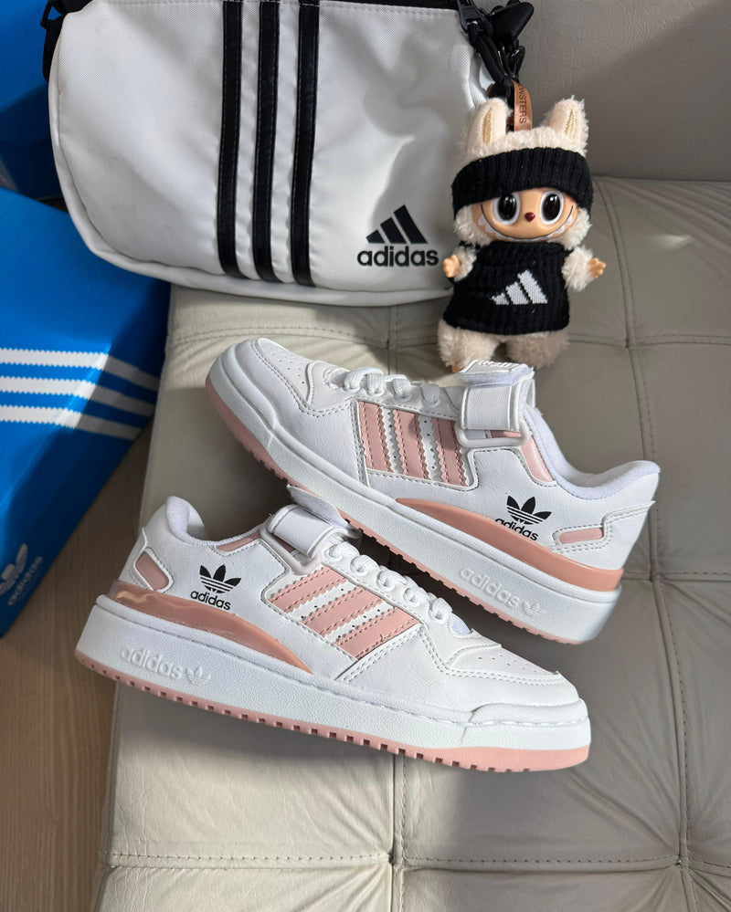 Adidas Forum Velcro - Branco/Nude
