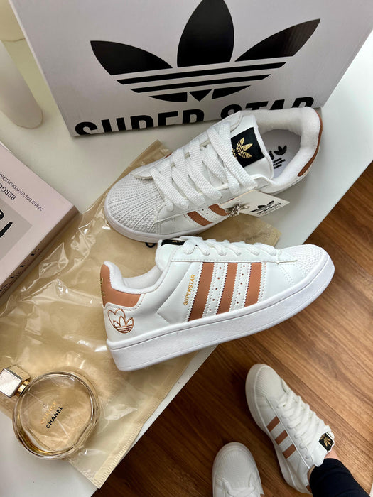 Adidas SuperStars Love - Branco/ Cobre