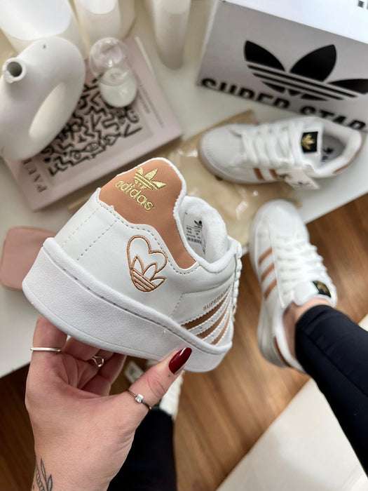 Adidas SuperStars Love - Branco/ Cobre