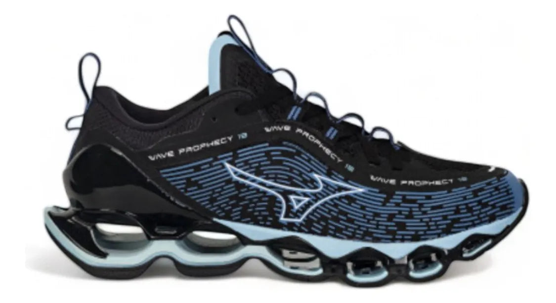 Mizuno Wave Prophecy 13 - Preto/Azul | GRSNEAKERS