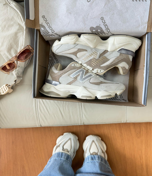 New Balance 9060 Prime Couro - Taupe