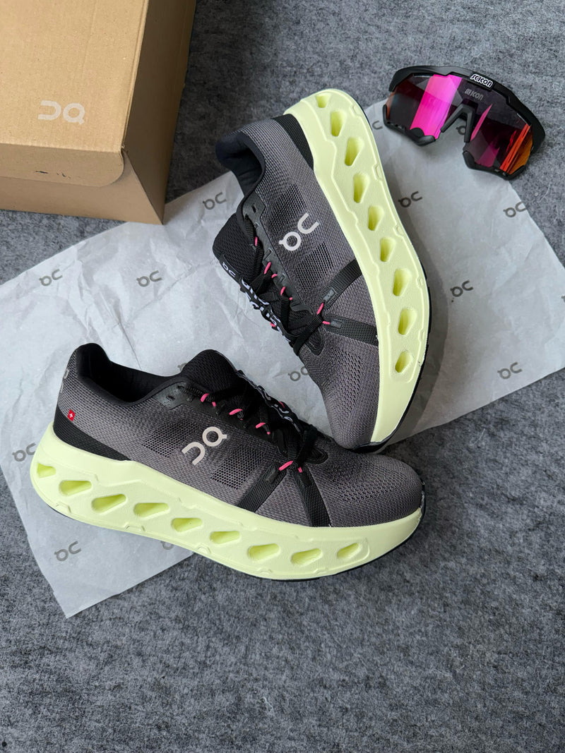 On Running - Dark Grey/Neon Yellow