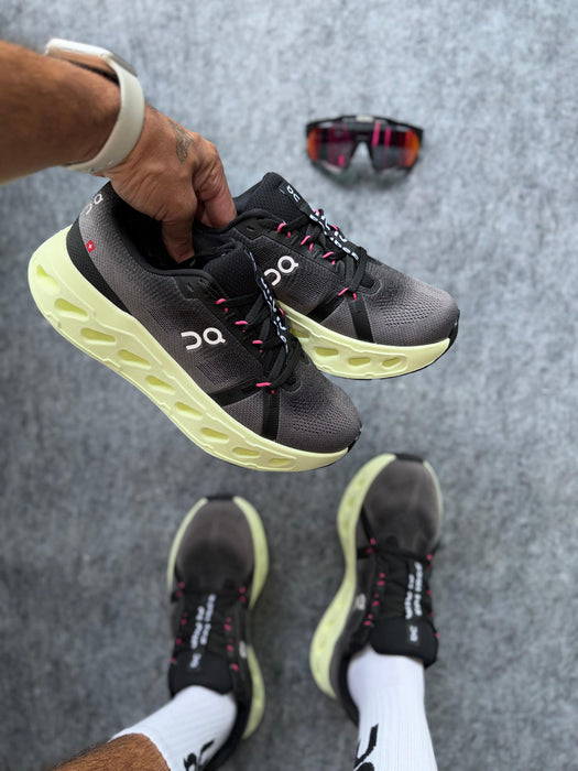 On Running - Dark Grey/Neon Yellow