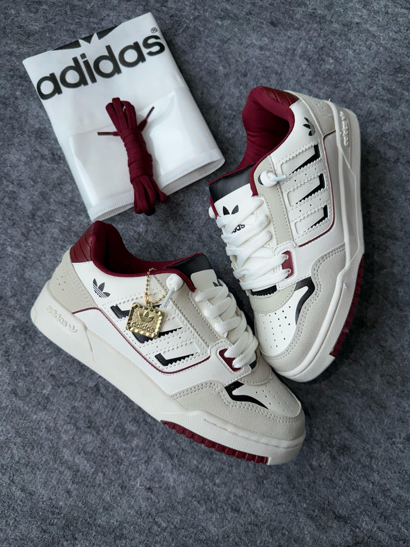 Adidas Forum Mod Low - White/Burgundy