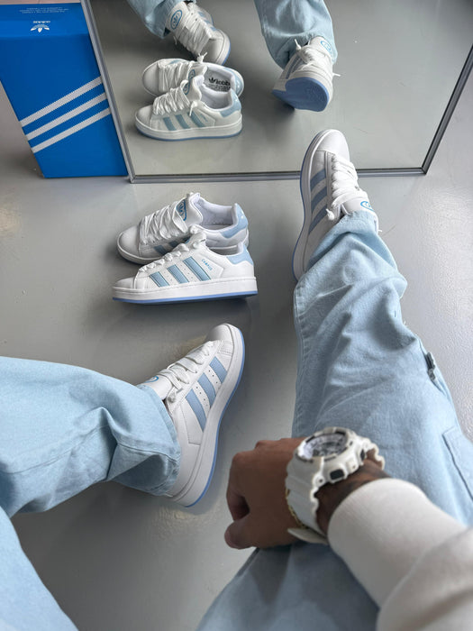 Adidas Campus - White/Sky Blue