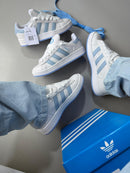 Adidas Campus - White/Sky Blue
