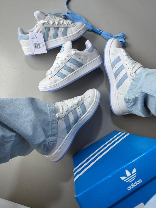 Adidas Campus - White/Sky Blue