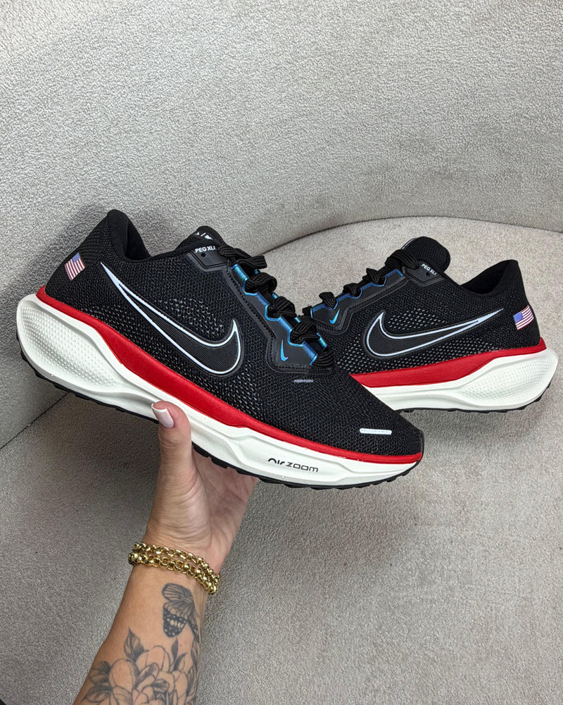 Nike Air Zoom Pegasus 41 - Preto/ Vermelho/ Branco
