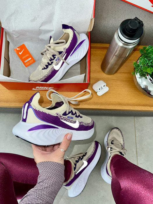 Nike Air Zoom - Bege/ Roxo/ Branco