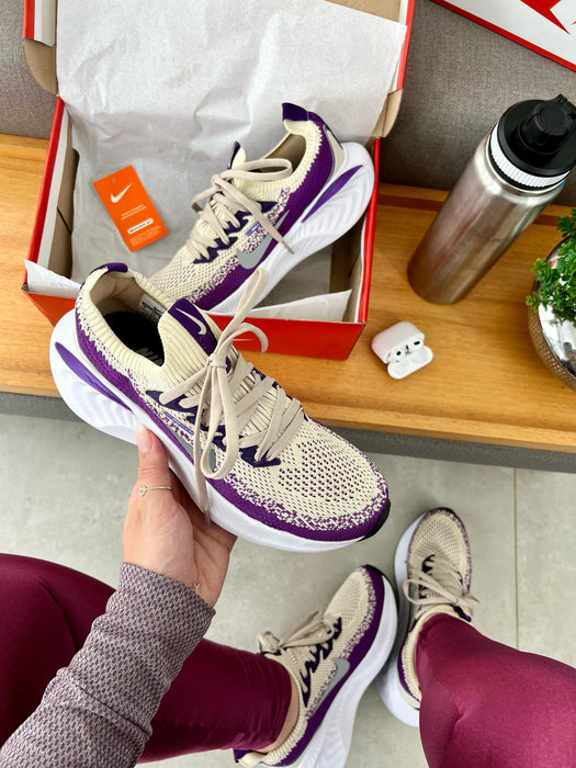 Nike Air Zoom - Bege/ Roxo/ Branco