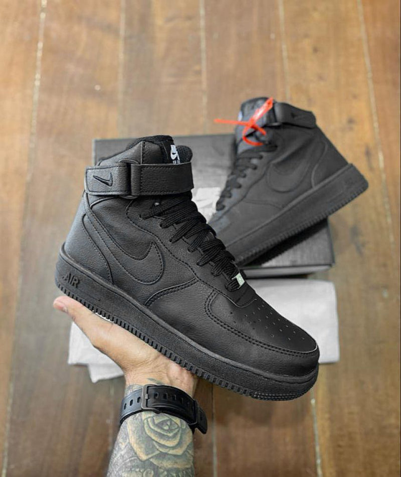 Nike Air Force 1 Bota - All Black