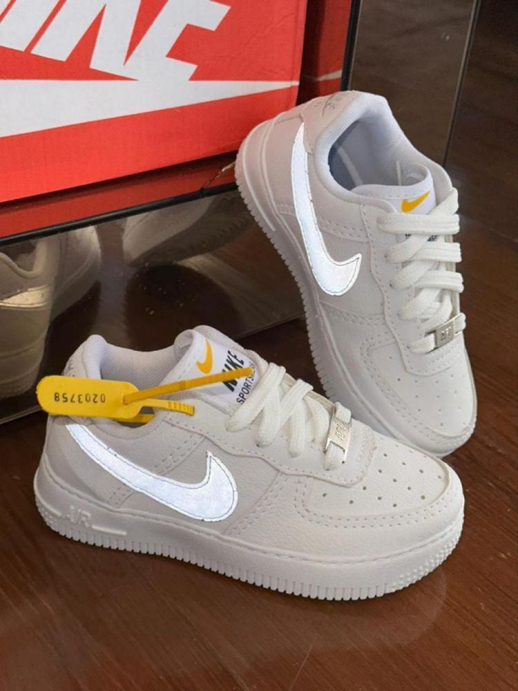 Nike Air Force 1 Reflexivo Infantil - Branco