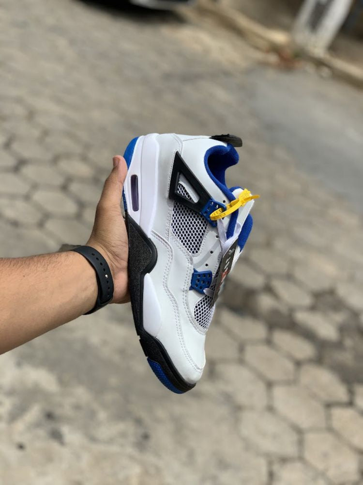 Nike Air Jordan Retro 4 - Branco/Azul