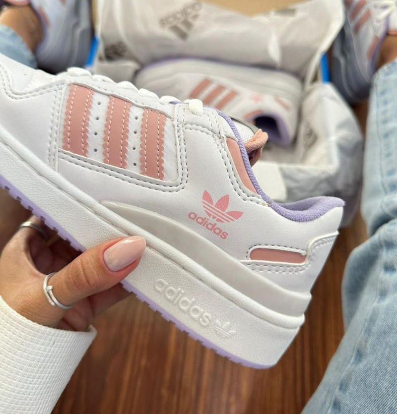 Adidas Forum Low - Branco/rose/lilás